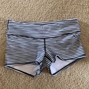Tough Mode jail bird stripe Crossfit shorts medium